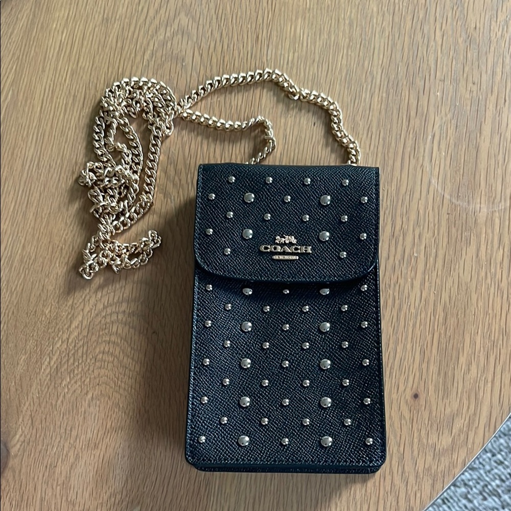 Coach Black Studded Crossbody Bag